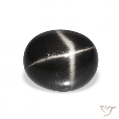 7.59ct Black Star Diopside, Oval, Opaque