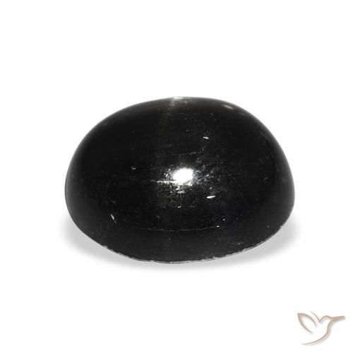 Star Diopside Gemstone in 12 x 10 mm (calibrated) Size for Sale, Star Diopside Stone in Black Color