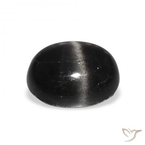 Star Diopside Gemstone in 12 x 10 mm (calibrated) Size for Sale, Star Diopside Stone in Black Color