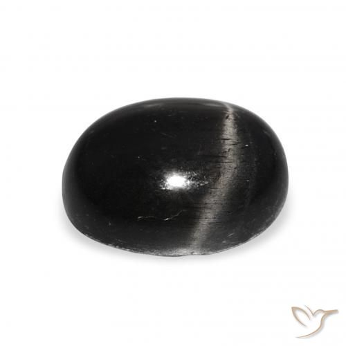 Star Diopside Gemstone in 12 x 10 mm (calibrated) Size for Sale, Star Diopside Stone in Black Color