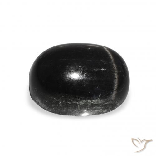 Star Diopside Gemstone in 12 x 10 mm (calibrated) Size for Sale, Star Diopside Stone in Black Color