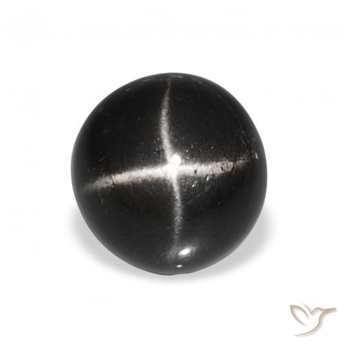 4.65ct Black Star Diopside, Round, Opaque