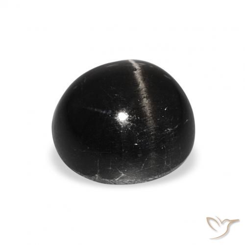 Star Diopside Gemstone in 9 mm (calibrated) Size for Sale, Star Diopside Stone in Black Color