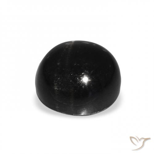 Star Diopside Gemstone in 9 mm (calibrated) Size for Sale, Star Diopside Stone in Black Color