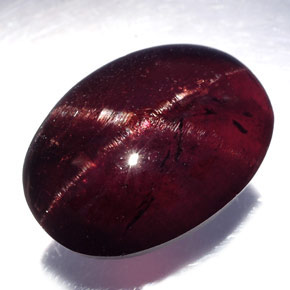 Star Garnet Gemstone in 17.3 x 12.2 mm Size for Sale, Star Garnet Stone in Reddish Black Color