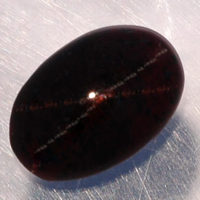 Star Garnet Gemstone in 10.6 x 7.2 mm Size for Sale, Star Garnet Stone in Reddish Black Color