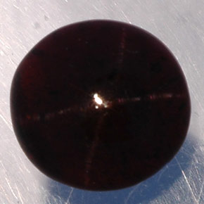 Star Garnet Gemstone in 9 mm (calibrated) Size for Sale, Star Garnet Stone in Reddish Black Color