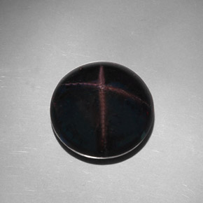 Star Garnet Gemstone in 19.1 mm Size for Sale, Star Garnet Stone in Reddish Black Color
