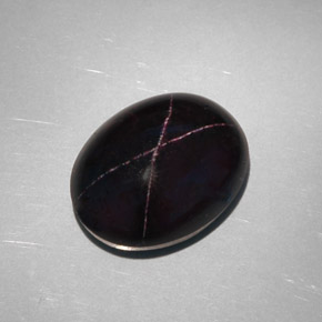 Star Garnet Gemstone in 18.8 x 14.6 mm Size for Sale, Star Garnet Stone in Reddish Black Color