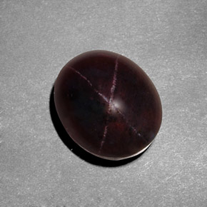 9.49 ct Red Star Garnet Stone, Natural Star Garnet in Oval Cabochon Shape for Sale
