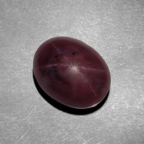 9.38 ct Red Star Garnet Stone, Natural Star Garnet in Oval Cabochon Shape for Sale