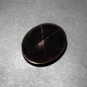 Star Garnet Gemstone in 12 x 10 mm (calibrated) Size for Sale, Star Garnet Stone in Reddish Black Color