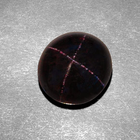 8.43 ct Black Star Garnet Stone, Natural Star Garnet in Oval Cabochon Shape for Sale