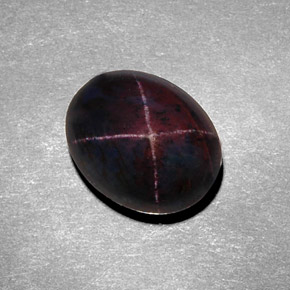Star Garnet Gemstone in 12 x 10 mm (calibrated) Size for Sale, Star Garnet Stone in Reddish Black Color