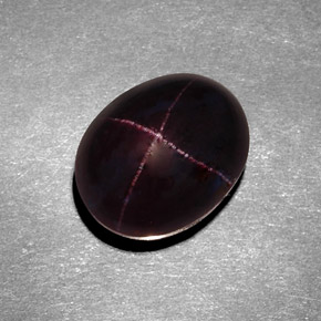 11.14 ct Red Star Garnet Gemstone, Star Garnet Gem in Oval Cabochon Shape for Sale.