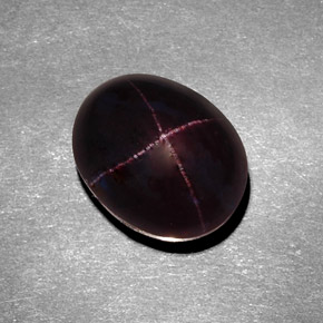 11.14 ct Red Star Garnet Stone, Natural Star Garnet in Oval Cabochon Shape for Sale
