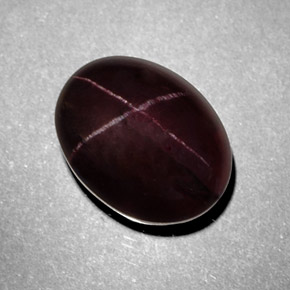 Star Garnet Gemstone in 12.7 x 9.9 mm Size for Sale, Star Garnet Stone in Black Red Color