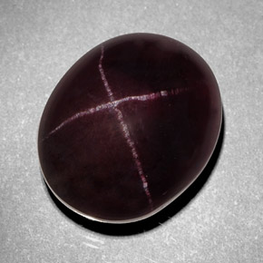 Star Garnet Gemstone in 14.8 x 12.2 mm Size for Sale, Star Garnet Stone in Black Red Color