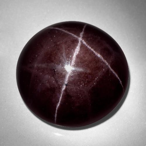 Dark Red Star Garnet Gem - 80.8ct Round Cabochon (ID: 403891)