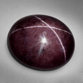 91.05 ct Red Star Garnet Stone, Natural Star Garnet in Oval Cabochon Shape for Sale