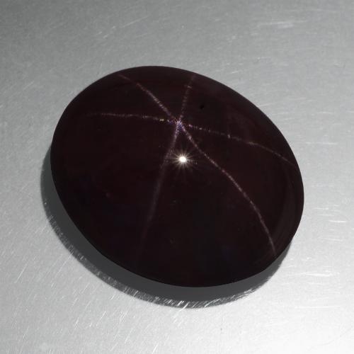 dunkelrot Sterngranat Edelstein - 43.1ct Oval Cabochon (ID: 414141)