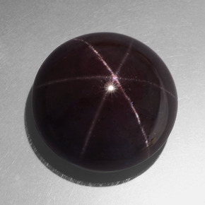 Dark Red Star Garnet Gem - 70.8ct Round Cabochon (ID: 414150)