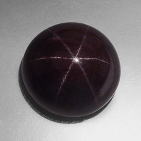 97.3ct Round Cabochon Black Red Star Garnet Gem for sale 97.3ct Round Cabochon Black Red Star Garnet Gem (ID: 414152)