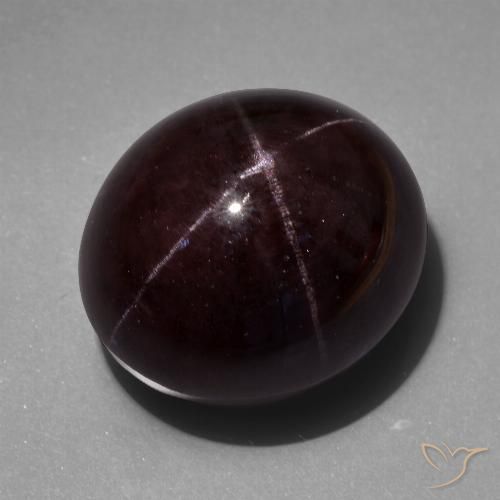 97.9 ct Oval Star Garnet, 24.7 x 22 mm From India, Photo A
