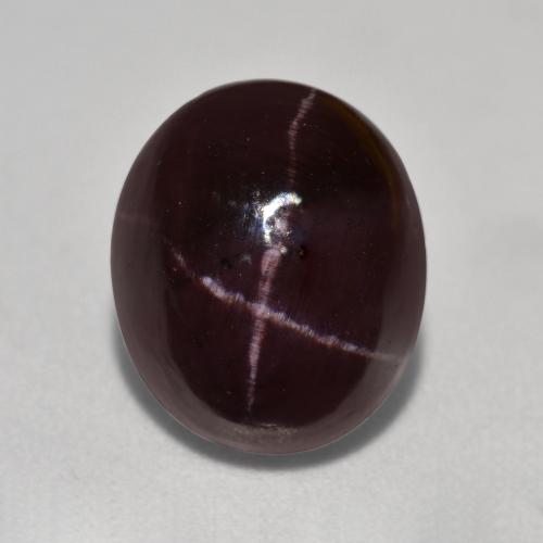 Dark Red Star Garnet Gem - 7.9ct Oval Cabochon (ID: 573870)