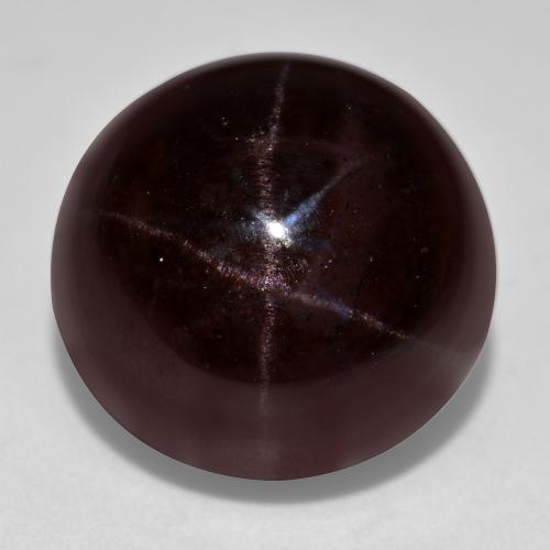 Dark Red Star Garnet Gem - 36.5ct Round Cabochon (ID: 573872)