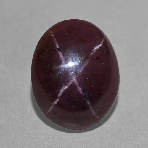Dark Red Star Garnet Gem - 10.7ct Oval Cabochon (ID: 573873)