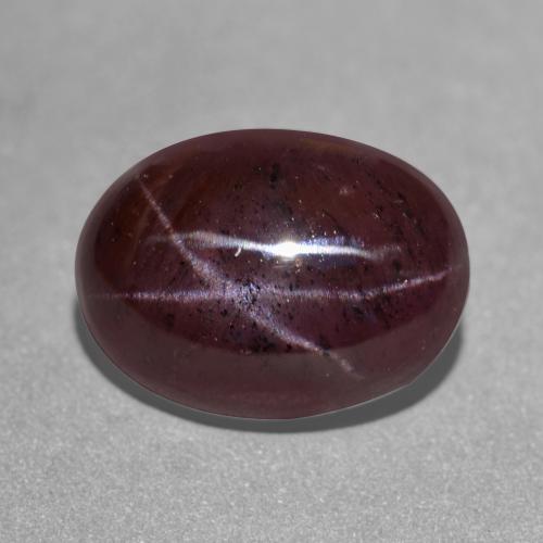 Dark Red Star Garnet Gem - 10.7ct Oval Cabochon (ID: 573874)