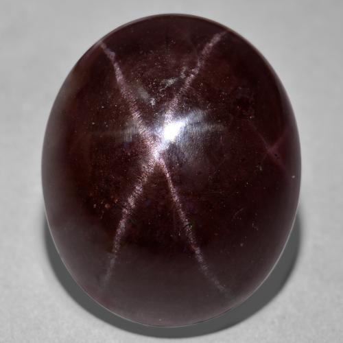Dark Red Star Garnet Gem - 114.9ct Oval Cabochon (ID: 573884)