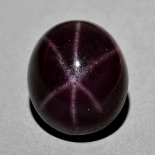 Rojo negruzco Granate Estrella Gema - 31.2ct Cabujón Óvalo (ID: 574023)