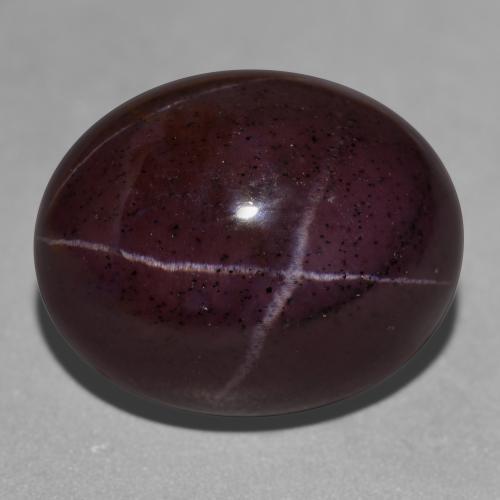 Blackish Red Star Garnet Gem - 43.2ct Oval Cabochon (ID: 574024)