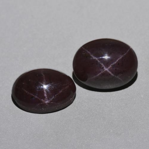 Dark Red Star Garnet Gem - 6.7ct Oval Cabochon (ID: 574034)