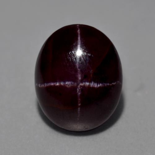 Темно-красный Звездчатый Гранат Камень - 11.9ct Овал Кабошон (ID: 574639)