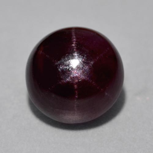 dunkelrot Sterngranat Edelstein - 10.7ct Rund Cabochon (ID: 574641)