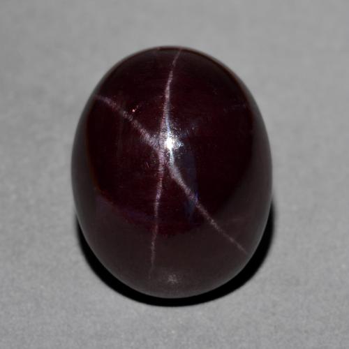 Dark Red Star Garnet Gem - 21.6ct Oval Cabochon (ID: 574672)