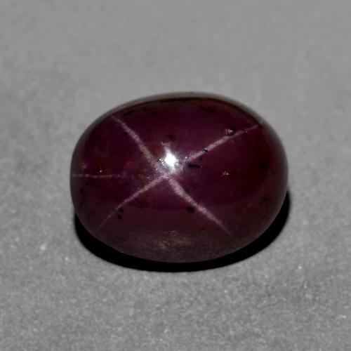 Dark Red Star Garnet Gem - 7ct Oval Cabochon (ID: 574680)