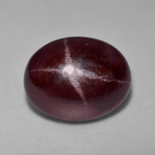 Wine Red Star Garnet Gem - 12.6ct Oval Cabochon (ID: 574888)