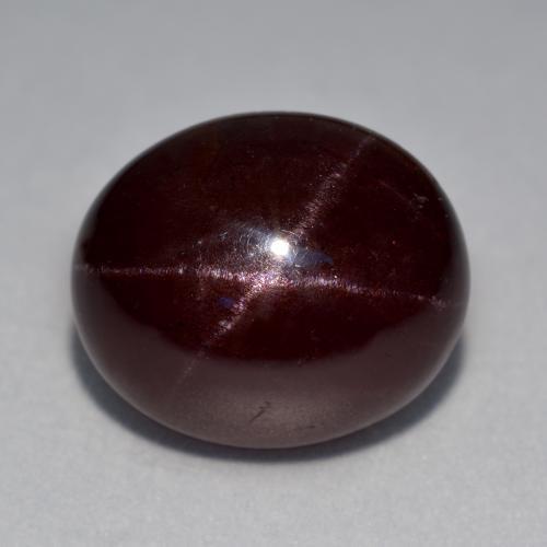 Темно-красный Звездчатый Гранат Камень - 18.9ct Овал Кабошон (ID: 574949)