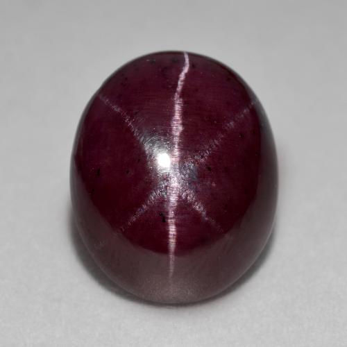 Mahogany Red Звездчатый Гранат Камень - 16.2ct Овал Кабошон (ID: 574950)