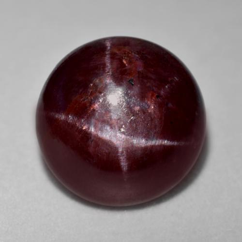 Deep Red Star Garnet Gem - 18.4ct Round Cabochon (ID: 574956)