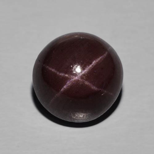 Granate Estrella Roja Cabujón Redondo de 8,8mm de India, peso de 4.76 ct, piedra preciosa natural No tratado en claridad Opaco, Granate Estrella de 1 pieza - Color: Rojo oscuro, dureza Mohs de 6.5 - 7.5 Adecuado para joyas de uso diario, Photo A