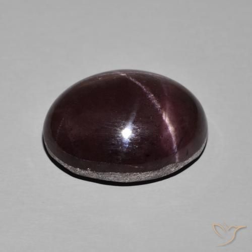 Star Garnet Gemstone in 18.6 x 15 mm Size for Sale, Star Garnet Stone in Dark Red Color