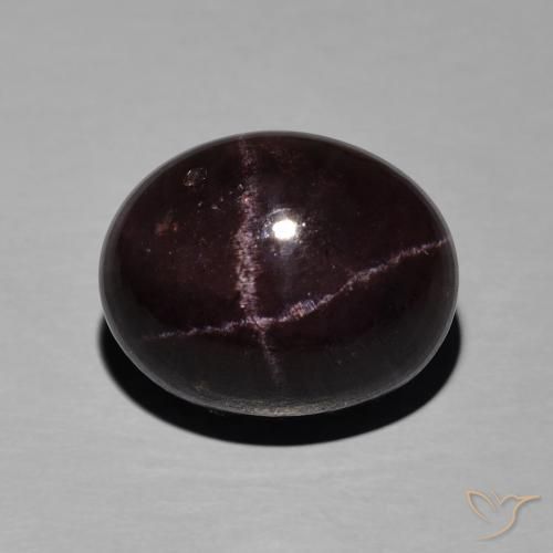 14.23 ct Oval Star Garnet, 11.3 x 11.6 mm From India, Photo A