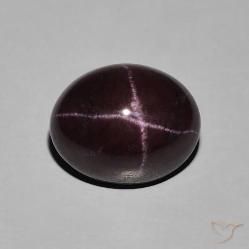 6.9 ct Oval Star Garnet, 10.9 x 8.8 mm From India, Photo A