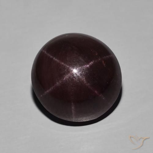 10.78 ct Oval Star Garnet, 12.4 x 11.9 mm From India, Photo A