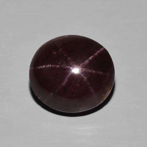 Granate Estrella Roja Cabujón Óvalo de 10,1 x 9,2mm de India, peso de 5.15 ct, piedra preciosa natural No tratado en claridad Opaco, Granate Estrella de 1 pieza - Color: Rojo oscuro, dureza Mohs de 6.5 - 7.5 Adecuado para joyas de uso diario, Photo A